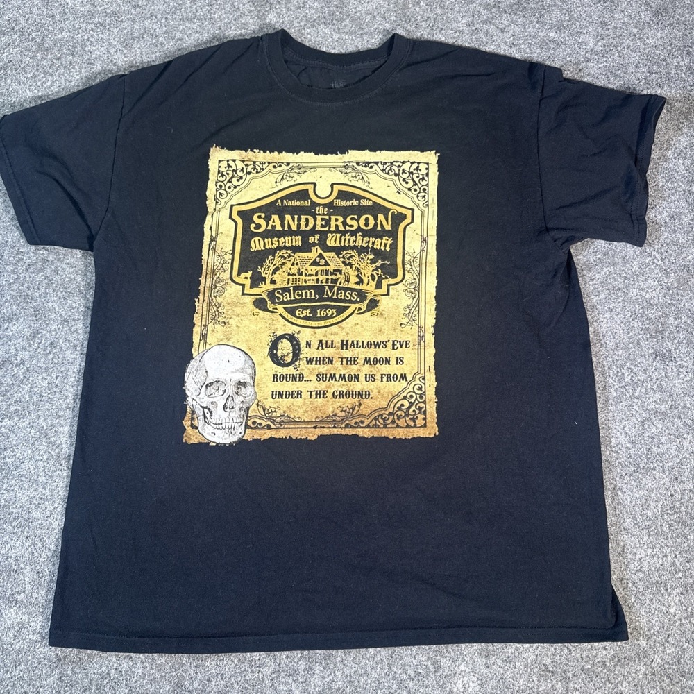 Sanderson Sisters Hocus Pocus Movie XLarge Mens Tshirt Tee Black Spencer's